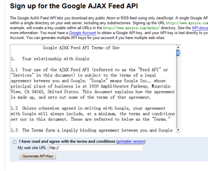 google ajax api
